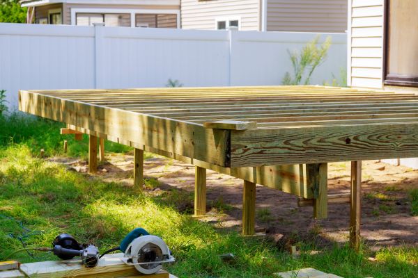 Elevated Deck Installation in Kent