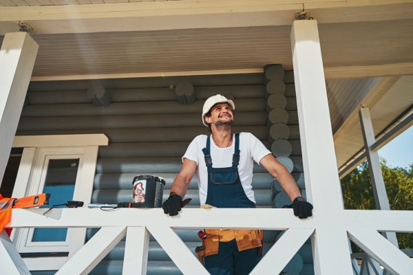 Porch Ceiling Construction in Kent