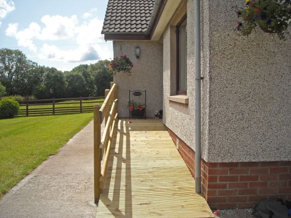 Hardwood Ramp Installation in Kent