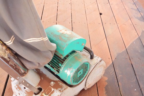 Cedar Deck Sanding in Kent